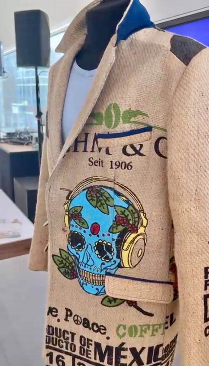 The Mexican Coffee Heritage Coat: A Bespoke Masterpiece of Sustainable Style